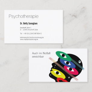 Psychotherapie Psychologie  Visitenkarte