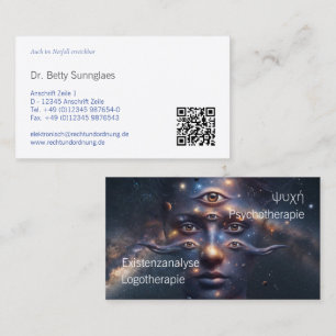 Psychotherapie Psychologie  Visitenkarte