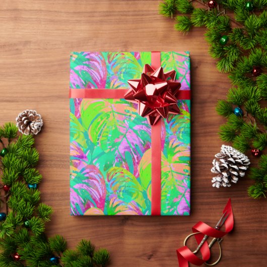 Psychotic Psychedelic Alien Jungle Geschenkpapier (Feiertagsgeschenk)