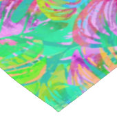Psychotischer psychedelischer Alien-Dschungel Tischdecke (Schrägansicht)