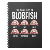 Psychrolutes Fish Face Blobfish Sea Creature Notizblock (Vorderseite)