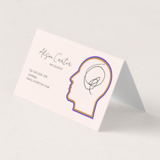 psycology editable business card  visitenkarten