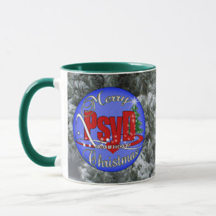 PsyD CHRISTMAS ORNAMENT DOKTOR DER PSYCHOLOGIE Tasse