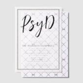 PsyD Doktor der Psychologie-Absolventin Pergament Einladungen (Versetzt (Einladung))