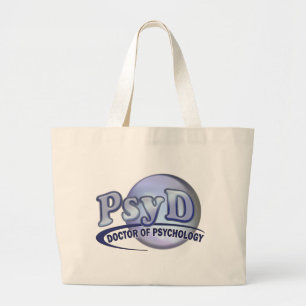 PsyD Doktor der Psychologie LOGO Jumbo Stoffbeutel