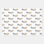PsyD Doktor der Psychologie Psychologin Geschenkpapier Set (Vorderseite)
