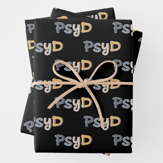 PsyD Doktor der Psychologie Psychologin Geschenkpapier Set (Beispiel)