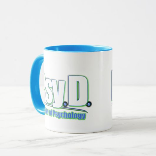 PsyD LOGO2 DOKTOR OF PSYCHOLOGY Tasse (Vorderseite Links)