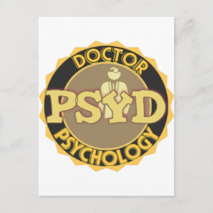 PsyD LOGO - ARZT DER PSYCHOLOGIE Postkarte