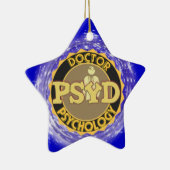 PsyD LOGO-DOKTOR OF PSYCHOLOGY PSYCHOLOGIST Keramikornament (Rechts)