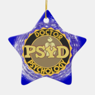 PsyD LOGO-DOKTOR OF PSYCHOLOGY PSYCHOLOGIST Keramikornament