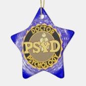 PsyD LOGO-DOKTOR OF PSYCHOLOGY PSYCHOLOGIST Keramikornament (Links)