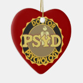 PsyD LOGO-DOKTOR OF PSYCHOLOGY PSYCHOLOGIST Keramikornament (Rechts)