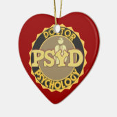 PsyD LOGO-DOKTOR OF PSYCHOLOGY PSYCHOLOGIST Keramikornament (Links)