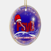 PsyD Psychologie-Doktor CHRISTMAS VERZIERUNG Keramik Ornament (Rechts)
