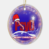 PsyD Psychologie-Doktor CHRISTMAS VERZIERUNG Keramik Ornament (Links)