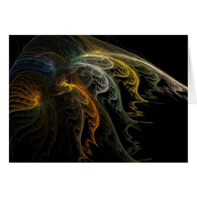 PSYdeFaces Fraktal Art Card (Vorderseite (Horizontal))