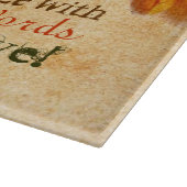 Psydefx: Gerbera Blume + Peacock Feather Schneidebrett (Ecke)