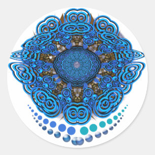 PSYKEYE-Sticker Runder Aufkleber