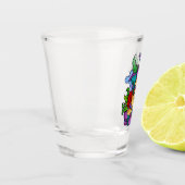 Psyko-Daizie Giftapfel Schnapsglas (Links)