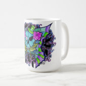Psyko-Daizie Skull & Roses Tasse (VorderseiteRechts)