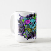 Psyko-Daizie Skull & Roses Tasse (Vorderseite Links)