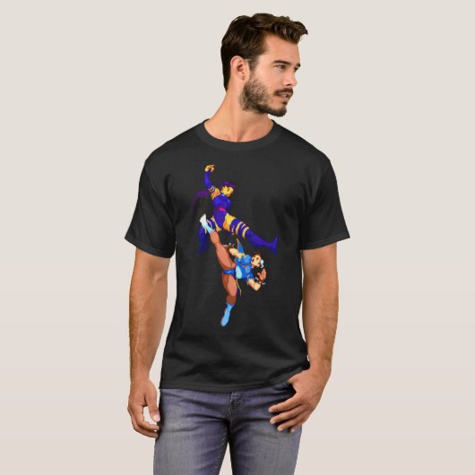 Psylocke Vs Chun Li Mvc2 T-Shirt (Vorne ganz)