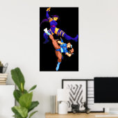 Psylocke vs Chun Li Poster (Heimbüro)
