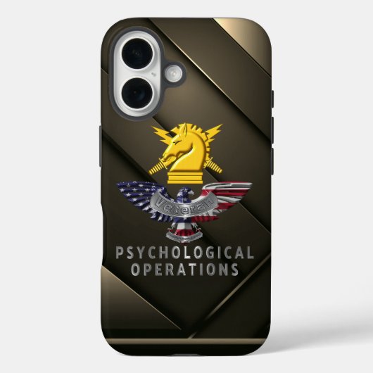 PSYOPS Psychologische Operationen Case-Mate iPhone Hülle (Rückseite)