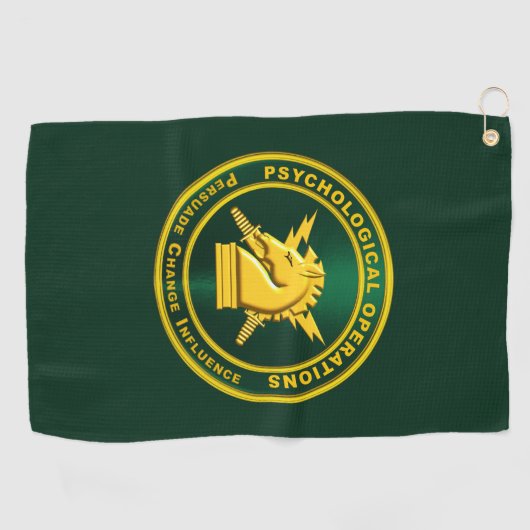 PSYOPS Psychologische Operationen Golfhandtuch (Horizontal)