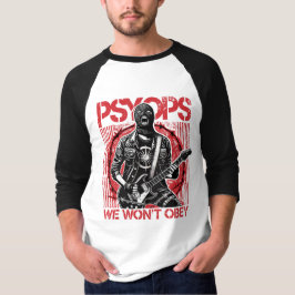 PSYOPS raglan tee - rot