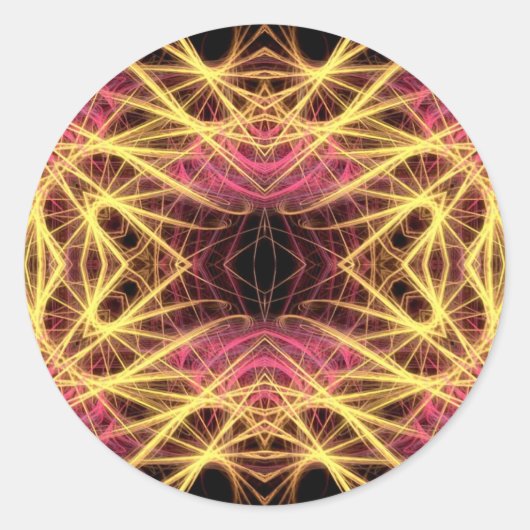 Psystikers Runder Aufkleber (Vorderseite)