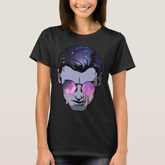 Psytrance Goa Face Magic Mushroom Funky Psychedeli T-Shirt (Vorderseite)