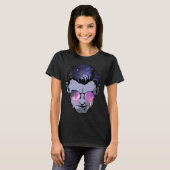 Psytrance Goa Face Magic Mushroom Funky Psychedeli T-Shirt (Vorne ganz)