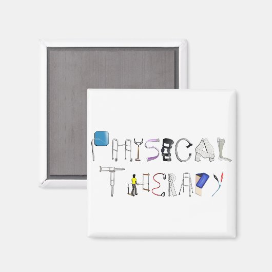 PT am Arbeitsplatz Magnet (Vorderseite/Rückseite)