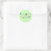 PT am Arbeitsplatz Runder Aufkleber (Tasche)