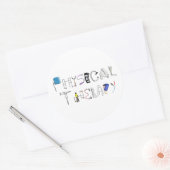 PT am Arbeitsplatz Runder Aufkleber (Umschlag)