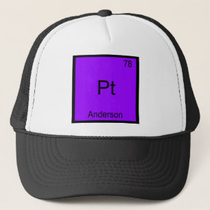 Pt - Anderson Lustiges Chemie-Element-Symbol-T-Shi Truckerkappe