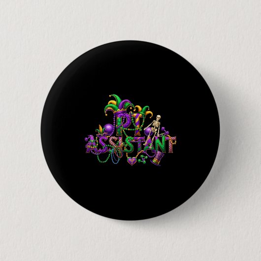 Pt-Assistent Mardi Gras Physiotherapie New Orlea Button (Vorderseite)