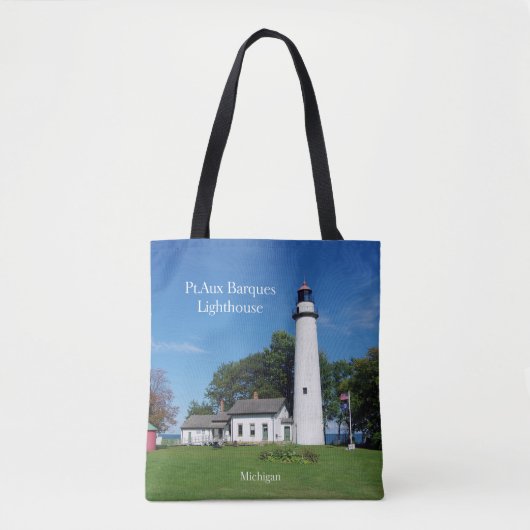 Pt Aux Barques Leuchtturm überall auf Tasche (Vorderseite)