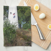 Pt Aux Barques Lighthouse großes Küchentuch (Viertel Falte)