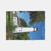 Pt Aux Barques Lighthouse hohe Fleecedecke (Vorderseite (Horizontal))