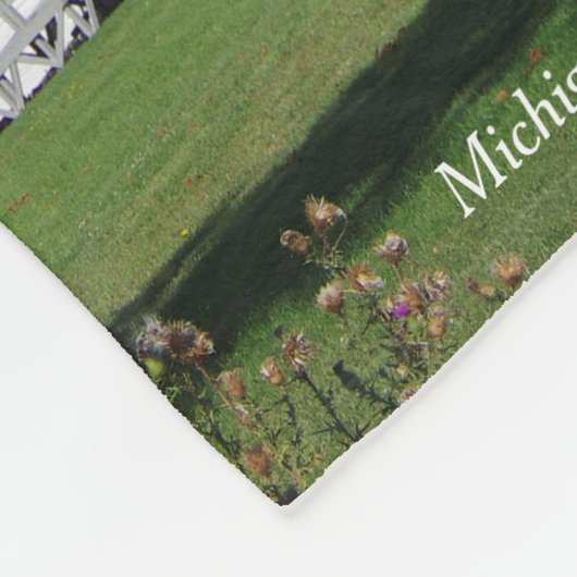 Pt Aux Barques Lighthouse hohe Fleecedecke (Ecke)