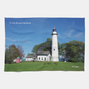 Pt Aux Barques Lighthouse Küchentuch