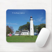 Pt Aux Barques Lighthouse Mousepad (Mit Mouse)
