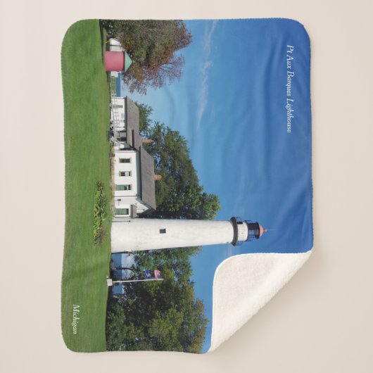 Pt. Aux Barques Lighthouse Sherpa Decke Sherpadecke (Vorderseite)