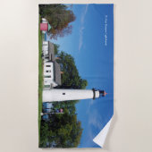 Pt Aux Barques Lighthouse Strandtuch (Vorderseite)