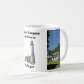 Pt Aux Barques Lighthouse Tasse (VorderseiteRechts)