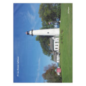 Pt Aux Barques Lighthouse Tischtuch Tischdecke (Vorderseite)