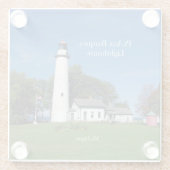 Pt Aux Barques Lighthouse Untersetzer (Rückseite)